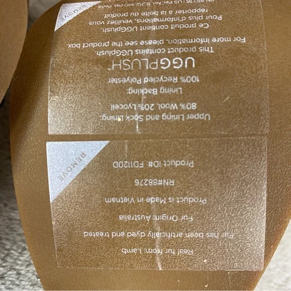 UGG Aubriana Mule Womens Heel Boots 5 Chestnut Suede Sheepskin Lined Studded NEW - Picture 13 of 13